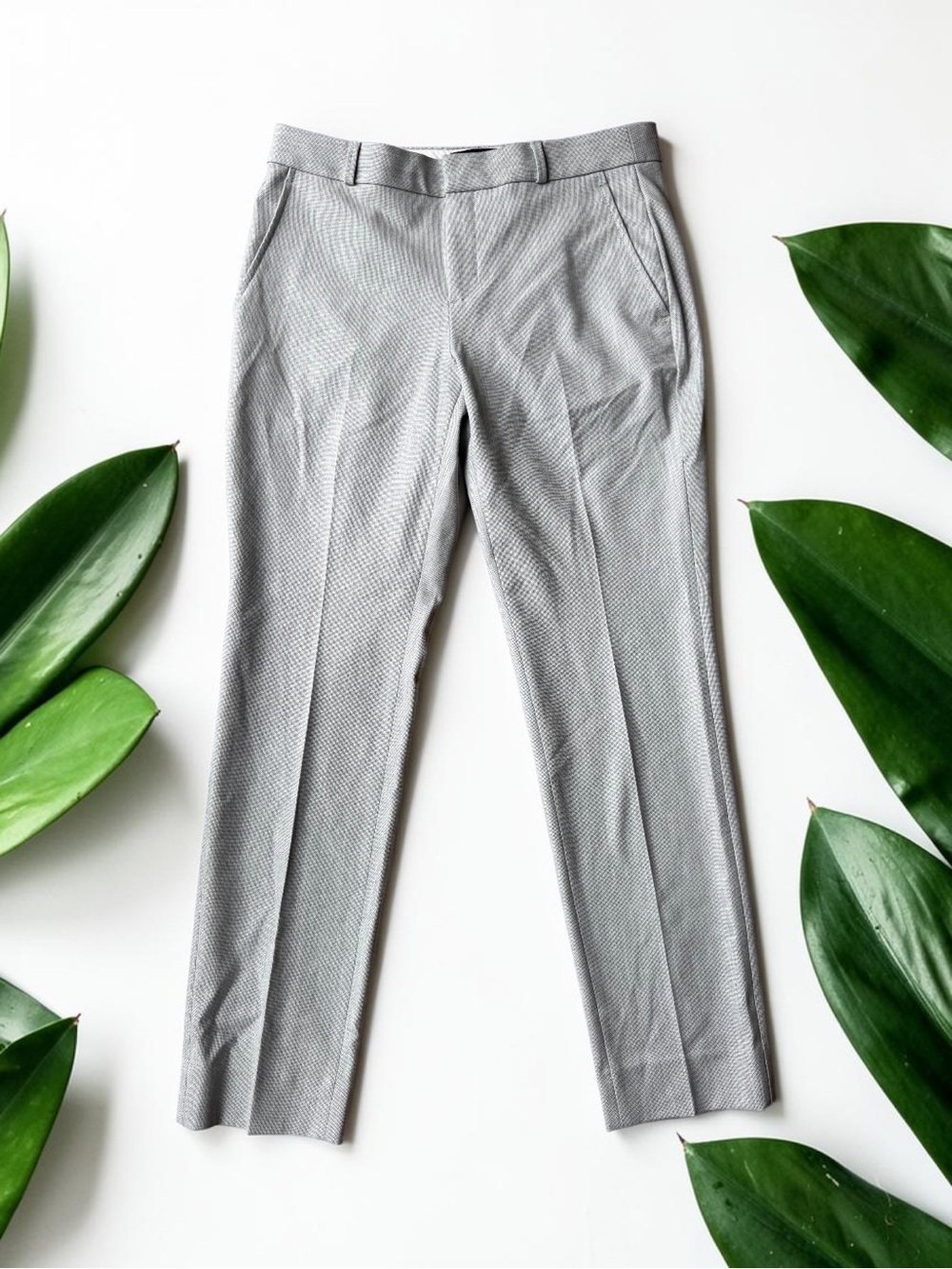 BANANA REPUBLIC RYAN Gray woven Straight Leg Dress Pants